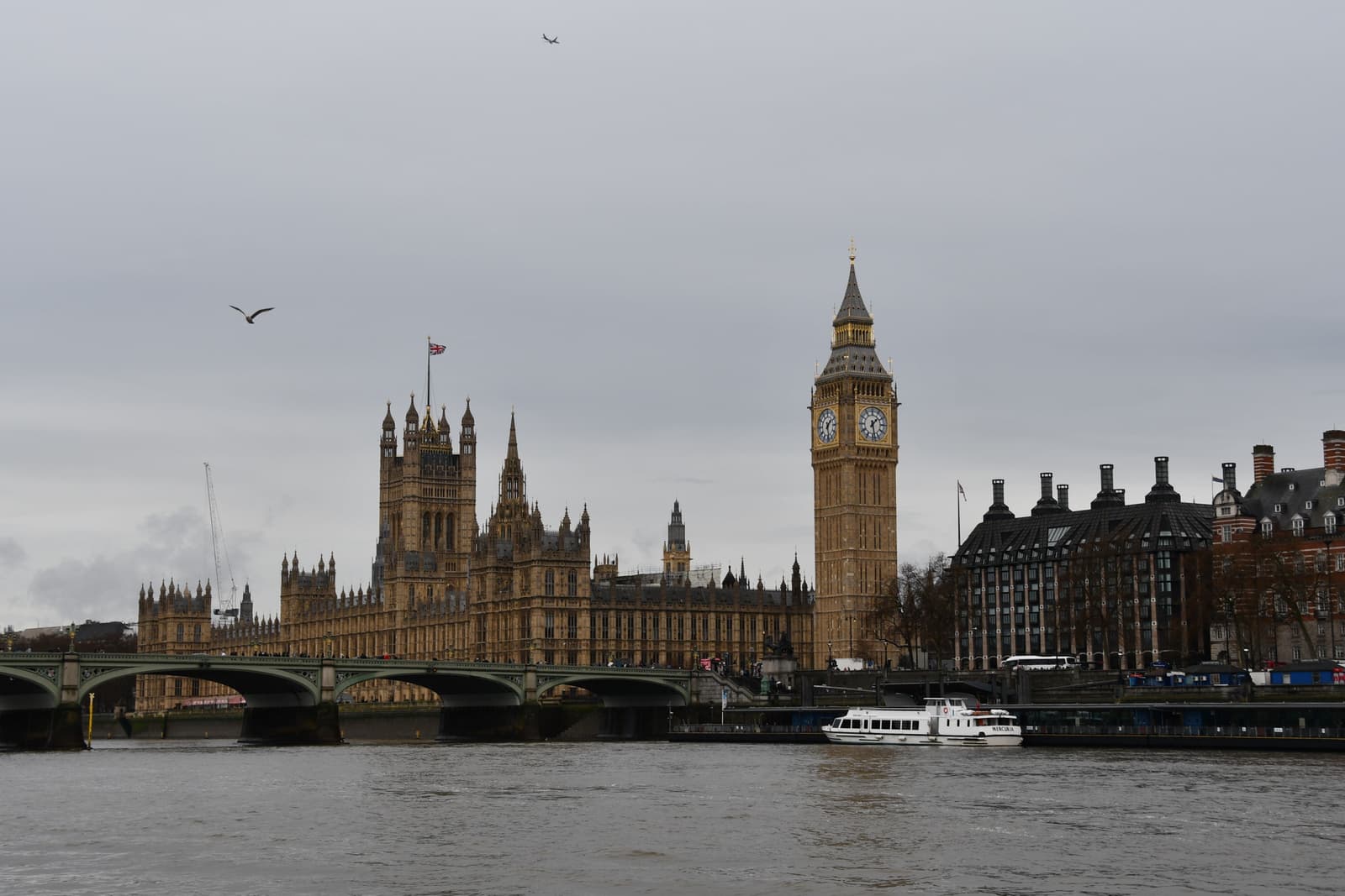 Big Ben and Westminster Bridge over the Thames, London